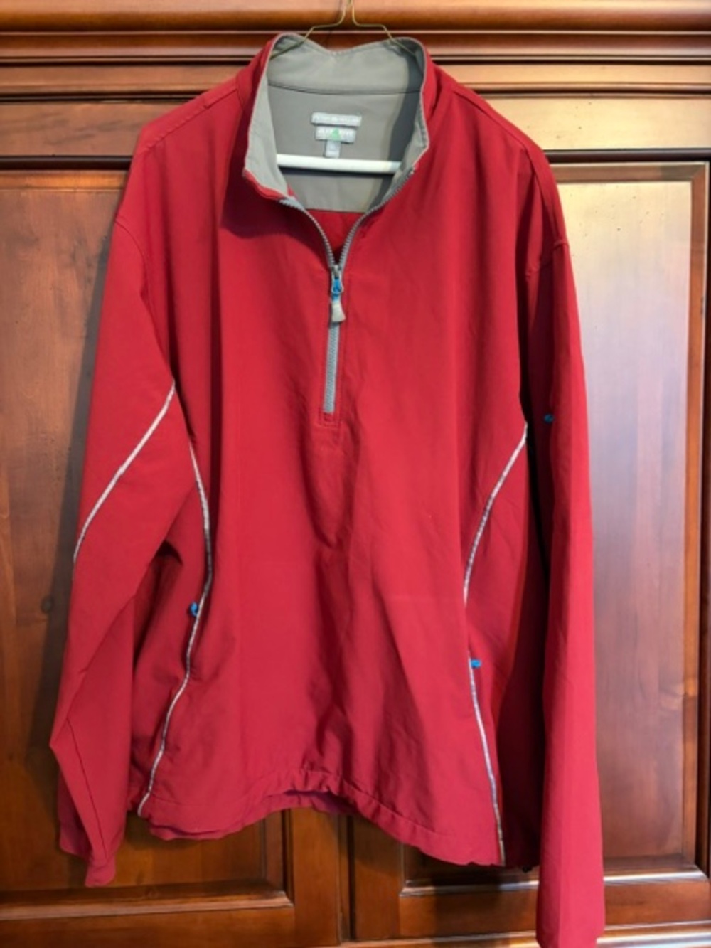 Men's Like New Peter Millar 1/4 Zip Maroon Jacket XL